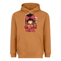 Meerkat one loved mama messy bun Heavyweight Hoodie - texasbilliewilder