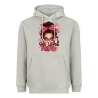 Moon Dust one loved mama messy bun Heavyweight Hoodie - texasbilliewilder