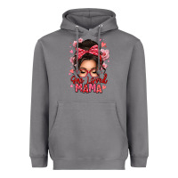 Storm one loved mama messy bun Heavyweight Hoodie - texasbilliewilder