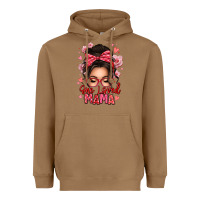 Toasted Coconut one loved mama messy bun Heavyweight Hoodie - texasbilliewilder