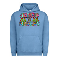 Pigment Pebble Blue Allergic to pendejas mexico Urban Hoodie - FaDigitalArtStudio