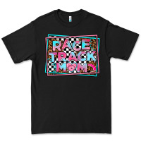 Black race track mom Premium Tee - AdoDesignShop