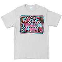 Dove Grey race track mom Premium Tee - AdoDesignShop