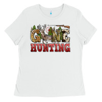 White gone hunting Ladies Tee - Zillion Design Studio