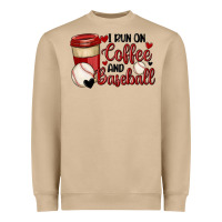 Mushroom i run on coffee and baseball Heavyweight Sweatshirt - MaliasSmallBusiness
