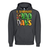 Smoke dinosaur 100day celebration Zipper Hoodie - LillyAllenDesigns