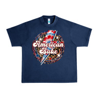 Navy Western American Babe Patriotic Urban Heavy Tee - LillyAllenDesigns