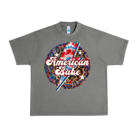 Western American Babe Patriotic Urban Heavy Tee | Teevron