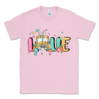 Bubblegum Pink love school bus Classic Tee - MaliasSmallBusiness
