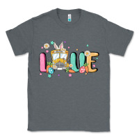 Charcoal Heather love school bus Classic Tee - MaliasSmallBusiness