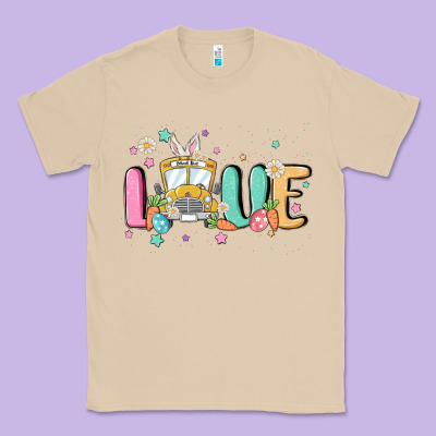 Love School Bus Classic Tee Designed By Maliassmallbusiness