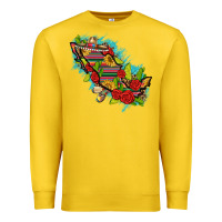 Lemon Mexico Map with Leopard and Sunflowers Premium Sweatshirt - texasbilliewilder