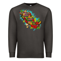 Smoke Mexico Map with Leopard and Sunflowers Premium Sweatshirt - texasbilliewilder