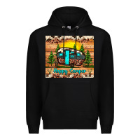 Black happy camper Premium Hoodie - JahusDesignShop