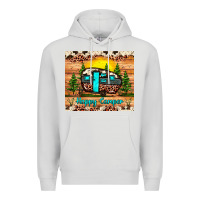 Dove Grey happy camper Premium Hoodie - JahusDesignShop