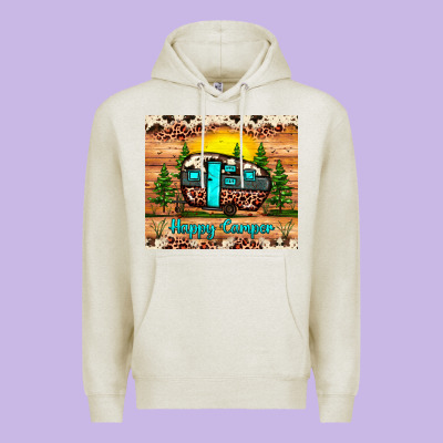 Happy Camper Premium Hoodie Designed By Jahusdesignshop