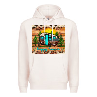 Pale Pink happy camper Premium Hoodie - JahusDesignShop