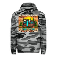 Slate Camo happy camper Premium Hoodie - JahusDesignShop