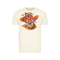 Vintage Arctic valentines day orange cow Vintage Tee - Jasminsmagicworld