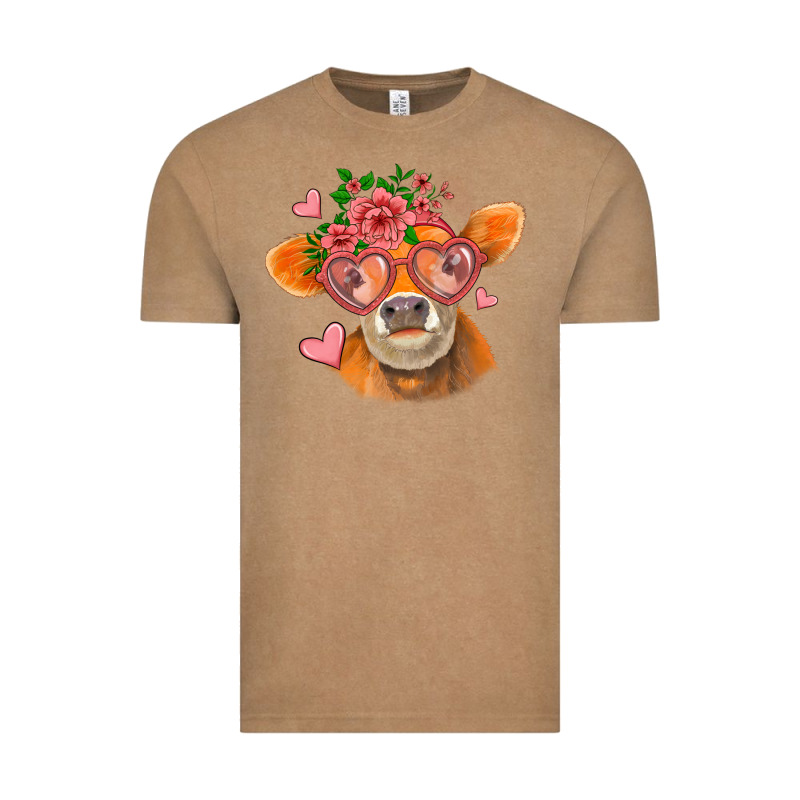 Valentines Day Orange Cow Vintage Tee by Jasminsmagicworld | Teevron
