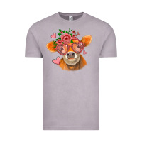Vintage Zinc valentines day orange cow Vintage Tee - Jasminsmagicworld