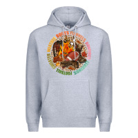 Heather Grey Boots flannels bonfires leggins football Premium Hoodie - NancyCooperArtShop