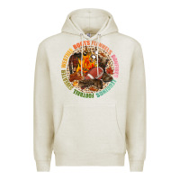 Oatmeal Heather Boots flannels bonfires leggins football Premium Hoodie - NancyCooperArtShop