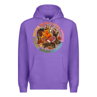 Purple Boots flannels bonfires leggins football Premium Hoodie - NancyCooperArtShop