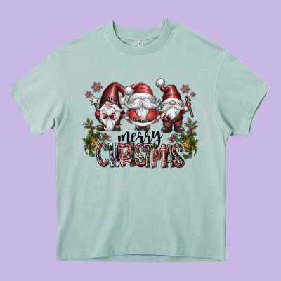 Merry Christmas Heavy Core Tee Designed By Cowhidedigitalart