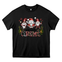 Black merry christmas Heavy Core Tee - CowhideDigitalArt