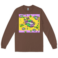 Chestnut mardi gras lips Long Sleeve Tee - MaliasSmallBusiness