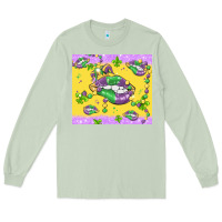 Matcha mardi gras lips Long Sleeve Tee - MaliasSmallBusiness