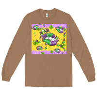 Toasted Coconut mardi gras lips Long Sleeve Tee - MaliasSmallBusiness