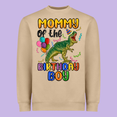 Mommy Of The Birthday Boy Heavyweight Sweatshirt Designed By Maliassmallbusiness