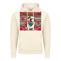 Vintage Artic british bulldog floral serape tumbler Vintage Hoodie - Artiststas