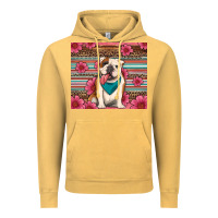 Vintage Mustard british bulldog floral serape tumbler Vintage Hoodie - Artiststas