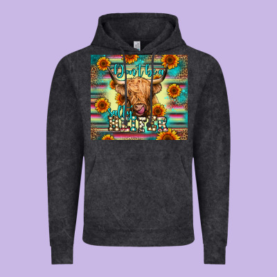 Don't Be A Salty Heifer Vintage Hoodie Designed By Jasminsmagicworld