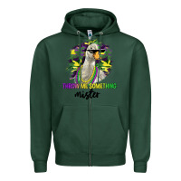Sports Green throw me something mister Zipper Hoodie - LillyAllenDesigns