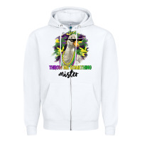 White throw me something mister Zipper Hoodie - LillyAllenDesigns