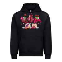 Black valentine's day wine glasses Urban Hoodie - OliviaCreatesArt