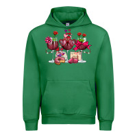 Emerald valentine's day wine glasses Urban Hoodie - OliviaCreatesArt