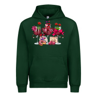 Forest Green valentine's day wine glasses Urban Hoodie - OliviaCreatesArt