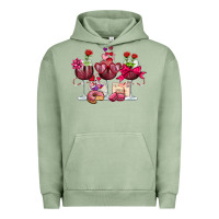 Pigment Oil Green valentine's day wine glasses Urban Hoodie - OliviaCreatesArt