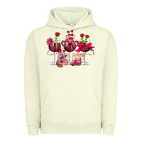 Pigment Pistachio valentine's day wine glasses Urban Hoodie - OliviaCreatesArt