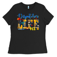 Black dispatcher life Ladies Tee - Zillion Design Studio