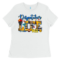 White dispatcher life Ladies Tee - Zillion Design Studio