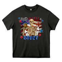 Asphalt Red white boozy 4th of july Heavy Core Tee - CowGirlArtShop