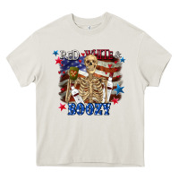 Red White Boozy 4th Of July Heavy Core Tee | Teevron