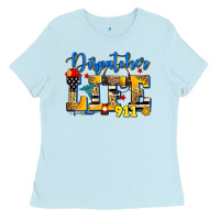 Baby Blue dispatcher life Ladies Tee - Zillion Design Studio