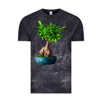 Cloud Black Ficus Ginsenge Vintage Tee - LillyAllenDesigns